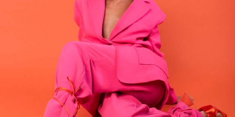 Occhiali da lettura Orchidea indossati