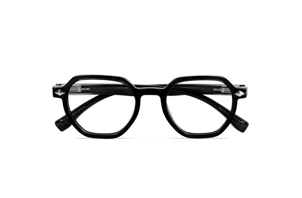 occhiali da lettura charleston nero giallo