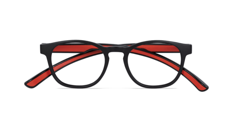 occhiali da lettura bachata nero rosso